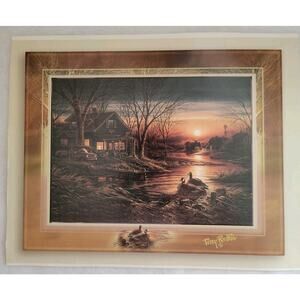 Vtg Terry Redlin Print Bradford Exchange Twilight Serenity Collectible 7"x9"